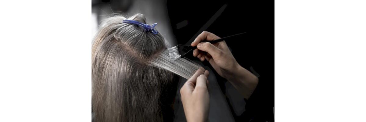 Grey Blending: Strähnchen bei grauem Haar mit echter Salonperspektive - Grey Blending: Strähnchen bei grauem Haar mit echter Salonperspektive