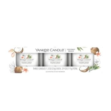 Yankee Candle Filled Votive Coconut Beach 3x37 g