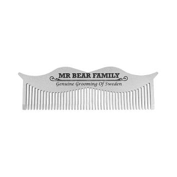 Mr Bear Family Moustache Comb Steel 1pc